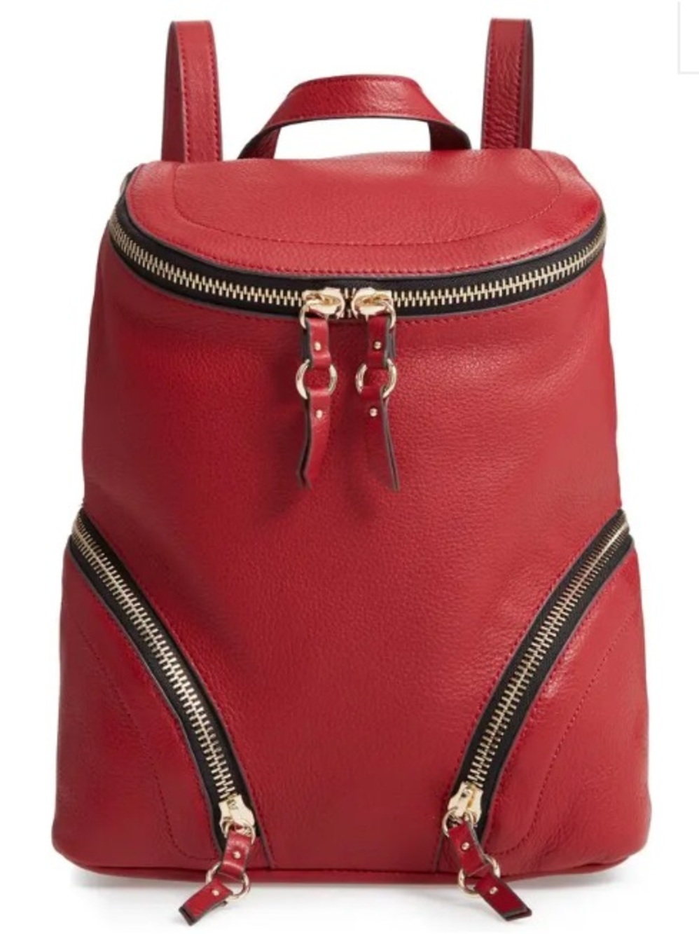 Vince Camuto Katja Leather Backpack Pepper Berry Red